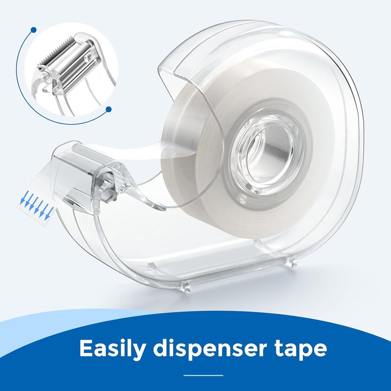 ALSISK Transparent Tape with Dispenser and Refills,Clear Tape for Home,School and Office Supplies,0.7x1000 Inch, 8 Pack - Image 2